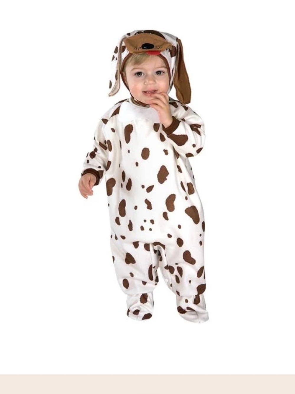 Rubie's Brown & White Spot Puppy One-Piece Costume for Kids
